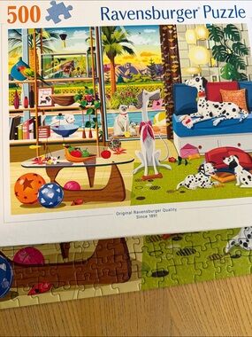Puzzle by Ravensburger. 500ct. Pets of Palm Springs